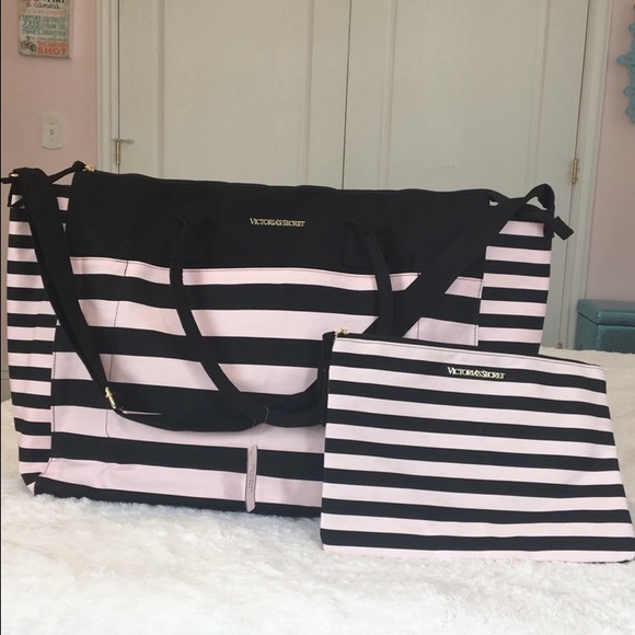 Victoria's Secret weekender tote, makeup bag, tote