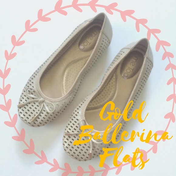Gold Ballerina Flats