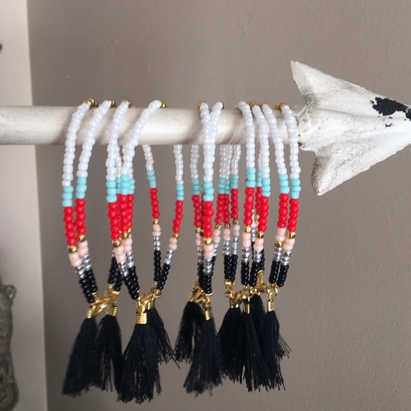 Girls Boho Tassel Bracelet