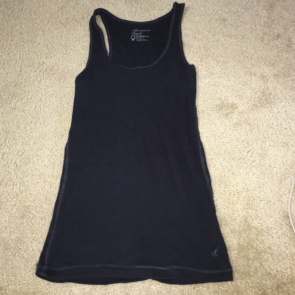 American Eagle plain black tank