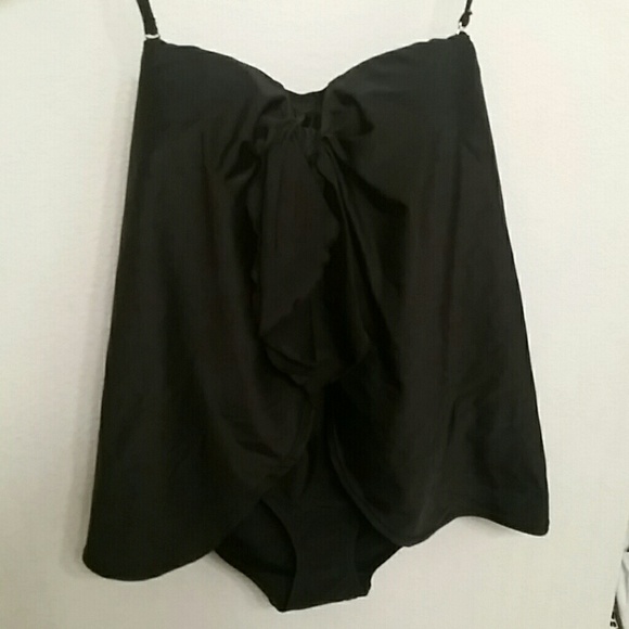 Small Sunshine Zone black one piece bathing suit