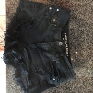 American Eagle high rise denim shorts