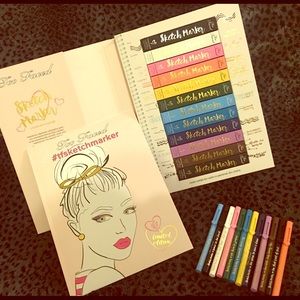 Too faced sketch marker eyeliners w coloring book
