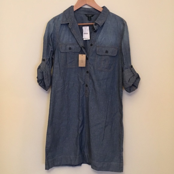 J. Crew Classic Chambray Dress