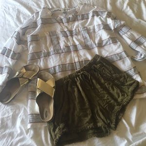 Striped beach tunic