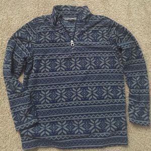 Lands End boys fleece 1/4 zip
