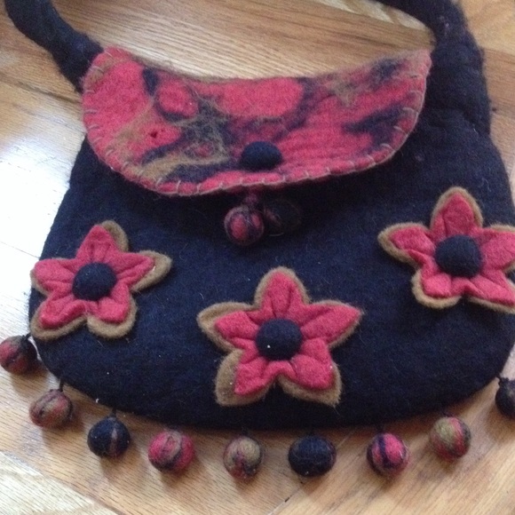 Rising Tide 100% wool boho festival gypsy floral