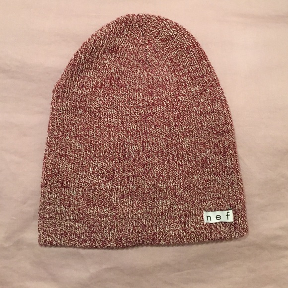 NEF red beanie