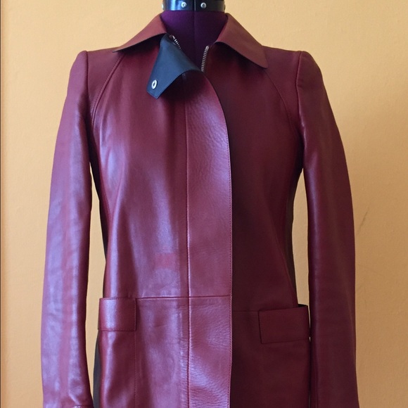 Gucci soft leather zipper front closure coat - Picture 1 of 6