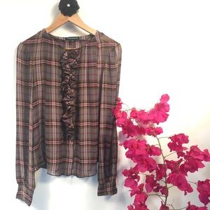 Plaid button down amazingly stunning EXPRESS top!