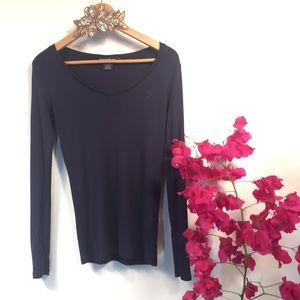 Ralph Lauren Sport long sleeve navy blue top!
