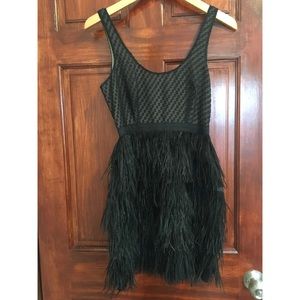 Feathered Retro Glam Dress