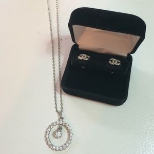 New Chanel Crystal Collection Earings and Necklace