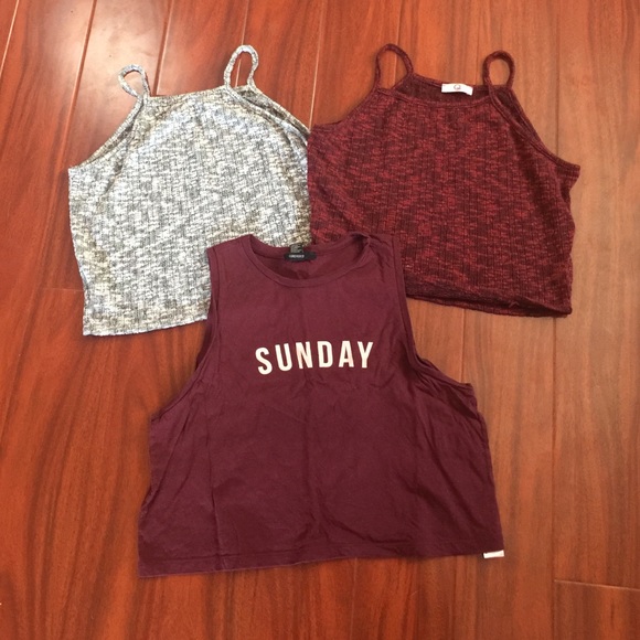 Crop tops bundle☀️☀️🐚