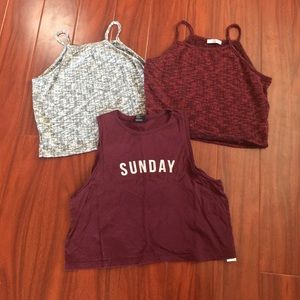 Crop tops bundle☀️☀️🐚