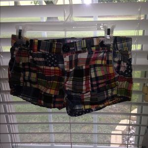 AE American flag shorts