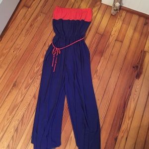 Strapless jumpsuit