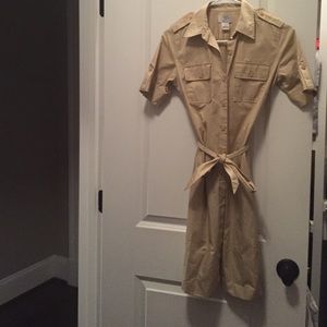 Khaki Ann Taylor petites dress size 4p