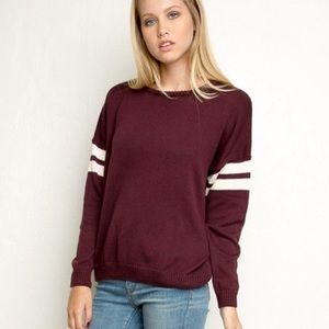 Brandy Melville Veena Maroon Sweater