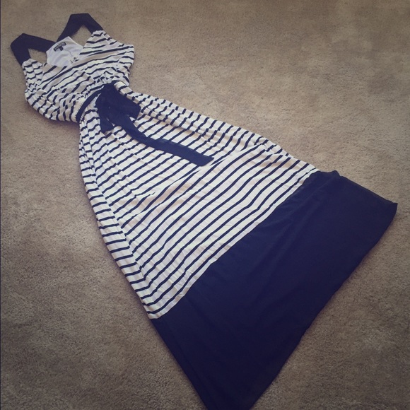 Express Striped Maxi Dress