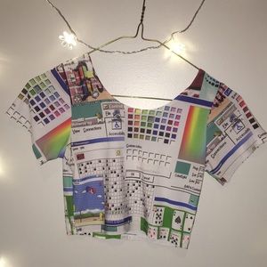 O-mighty Windows 95 crop top