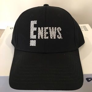 E NEWS! baseball cap, NWOT, never worn. E NEWS! baseball cap, NWOT, never worn.