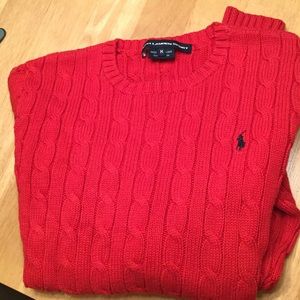 Ralph Lauren Sport red knit sweater