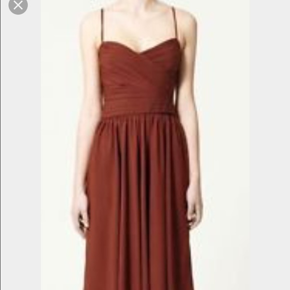 Zara Knee length Brown dress