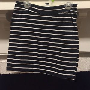 black and white skirt
