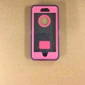 Pink and purple otterbox iPhone 6:)