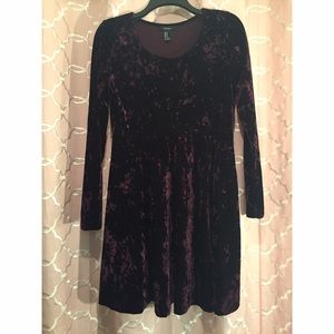 Velvet maroon dress