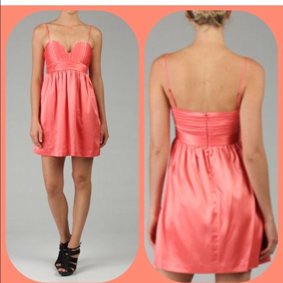 BCBG sweetheart dress in color blush