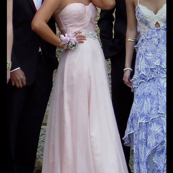 Pink Chiffon prom dress - Picture 3 of 3