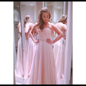 Pink Chiffon prom dress