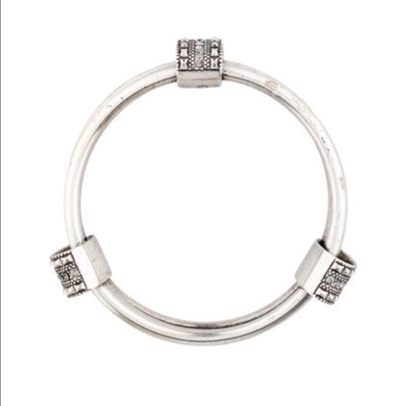 GILES & BROTHER CRYSTAL BANGLE BRACELET - Picture 3 of 4