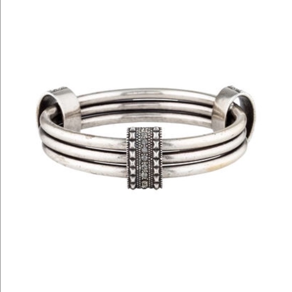 GILES & BROTHER CRYSTAL BANGLE BRACELET - Picture 4 of 4