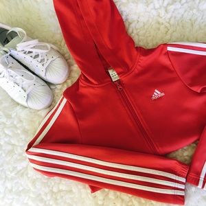 🌹🌙 Red Adidas Jacket 🌙🌹