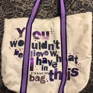 Coach poppy bag sequin