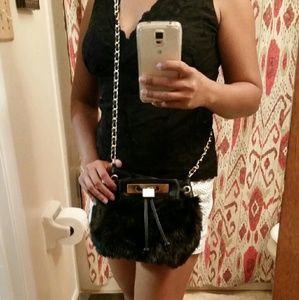 Olivia + Joy Crossbody Fur Bag