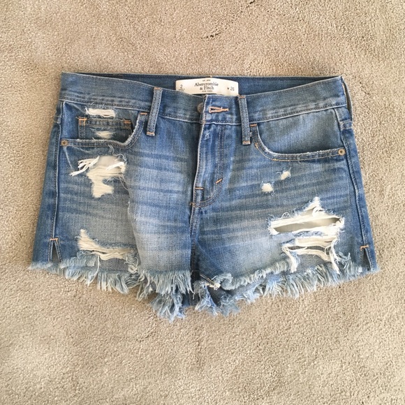 Abercrombie & Fitch Pants - NWOT Abercrombie high waisted distress shorts