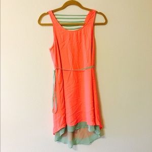 Hot & Delicious Neon Pink and Green dress