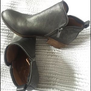 Lucky Brand GunMetal /Pewter Bootie Boots