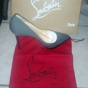 Classic grey christian heels