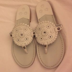 Jack Rogers Georgica White Sandals