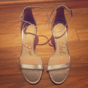 Silver single sole heels