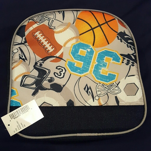 Sports Themed Lunch Box Insulated Tote