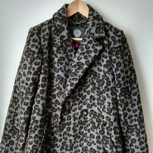 Vince Camuto leopard coat