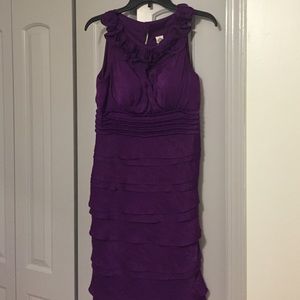 Purple cocktail dress