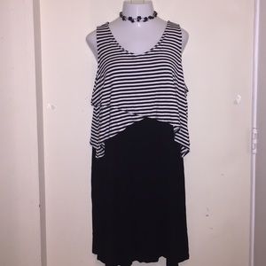 Black and white dress