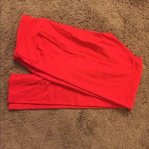 Lularoe leggings OS Red